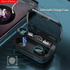 Black Earbuds with 2000mAh Power Bank & LED Display - Model 10 - 9D Hifi Sound