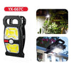 Rechargeable Garden Solar Flame Light with Motion Sensor - 1 Pcs