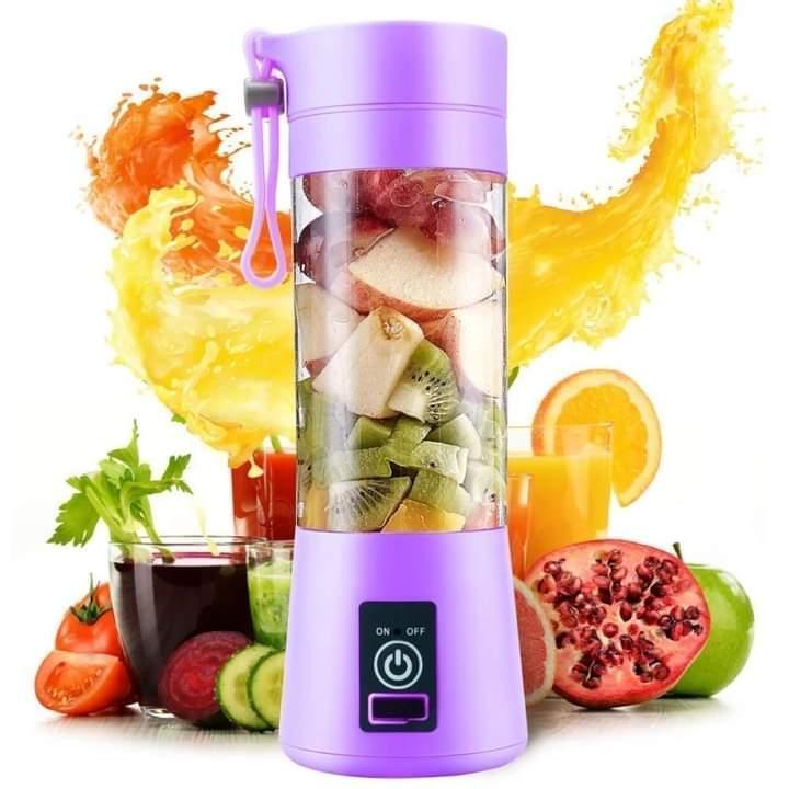 Portable & Rechargeable Electric Juicer Blender - 1 Pc in Vibrant Colors