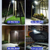 Rechargeable Garden Solar Flame Light with Motion Sensor - 1 Pcs