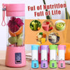 Portable & Rechargeable Electric Juicer Blender - 1 Pc in Vibrant Colors